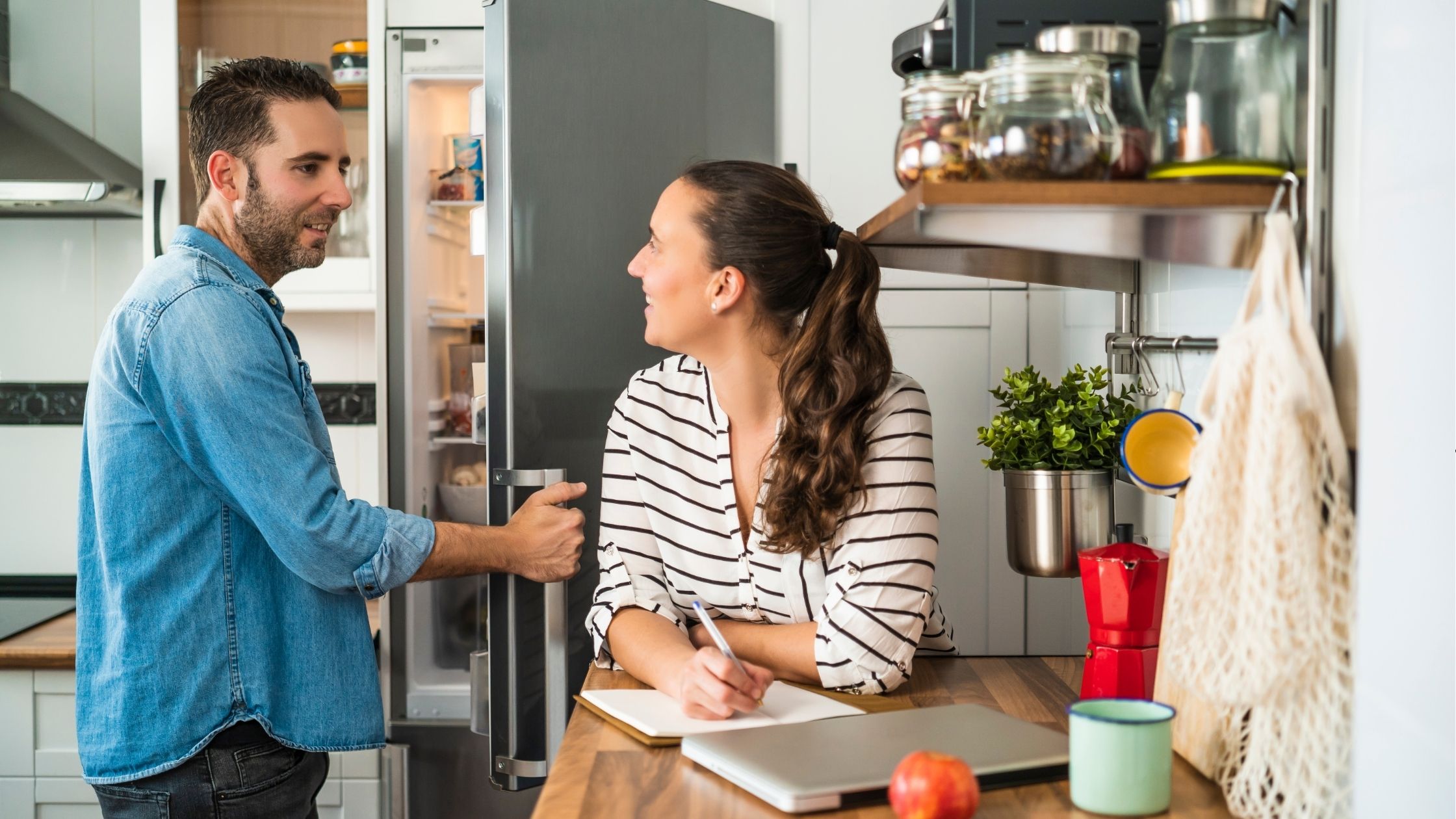 Family in the kitchen