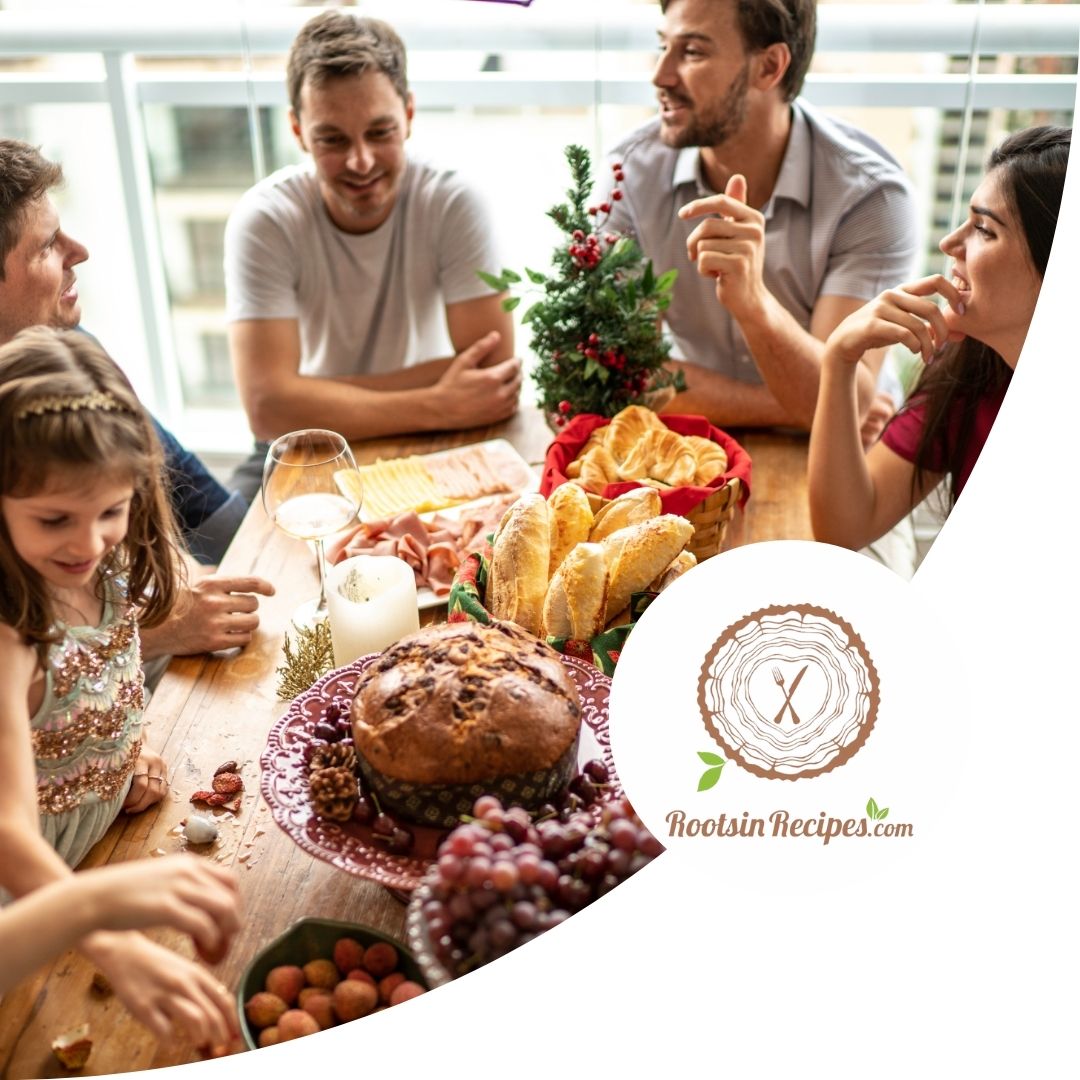 Family sitting around the table