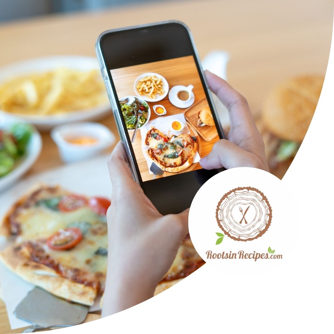 taking pictures of food for a cookbook